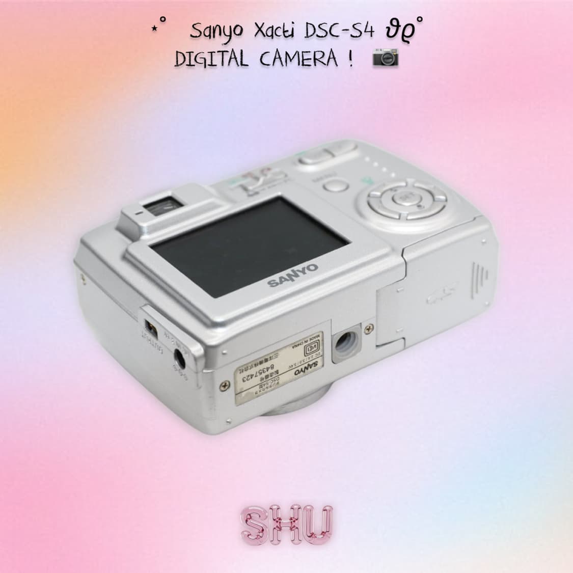산요 작티 Xacti DSC-S4 컴팩트 빈티지 레트로 디카 실버 상품이미지5