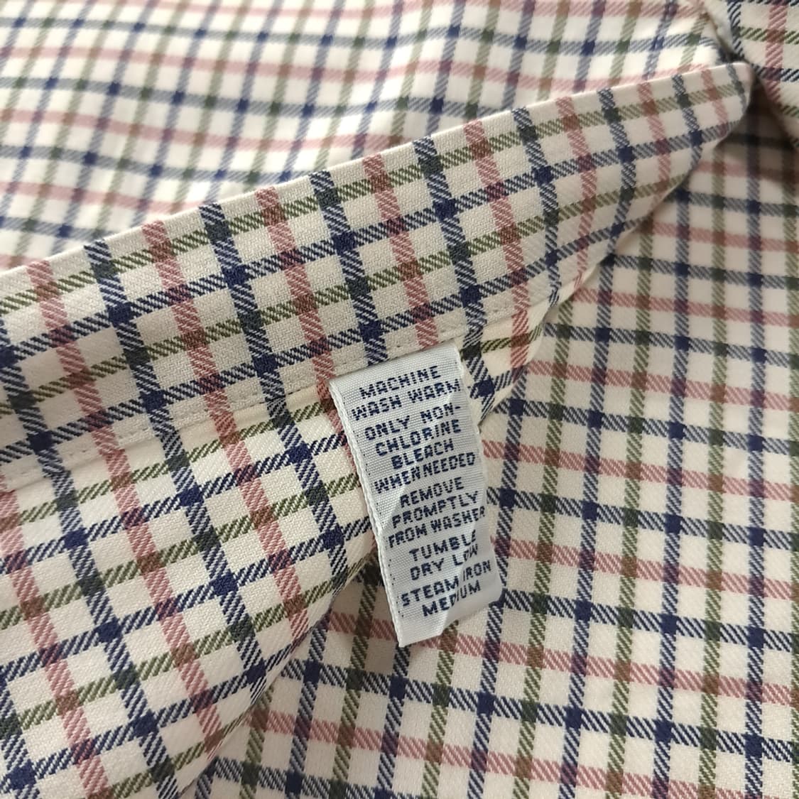 CK325 2XL 폴로 90s 홍콩판 마이크로 태터솔 체크 셔츠 남방 상품이미지5