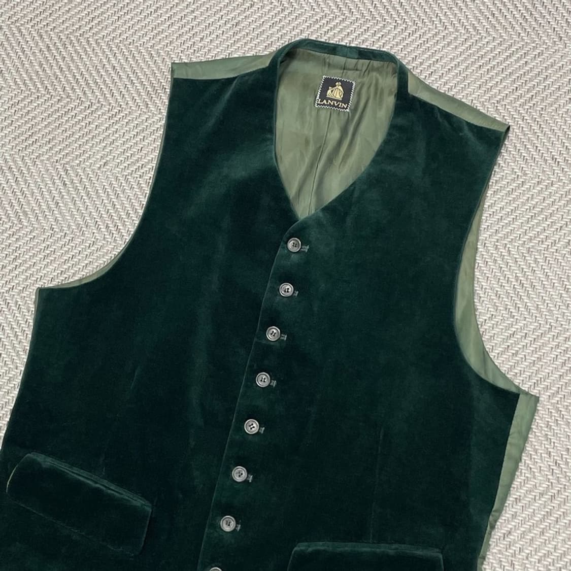 랑방 벨벳 수트 베스트 v0469 상품이미지3