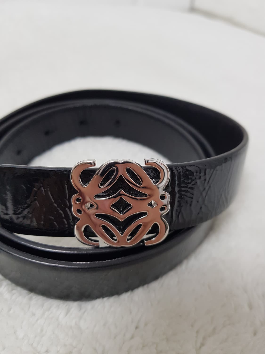 [85/34/정품] 로에베 아나그램 페이던트 블랙벨트 상품이미지2