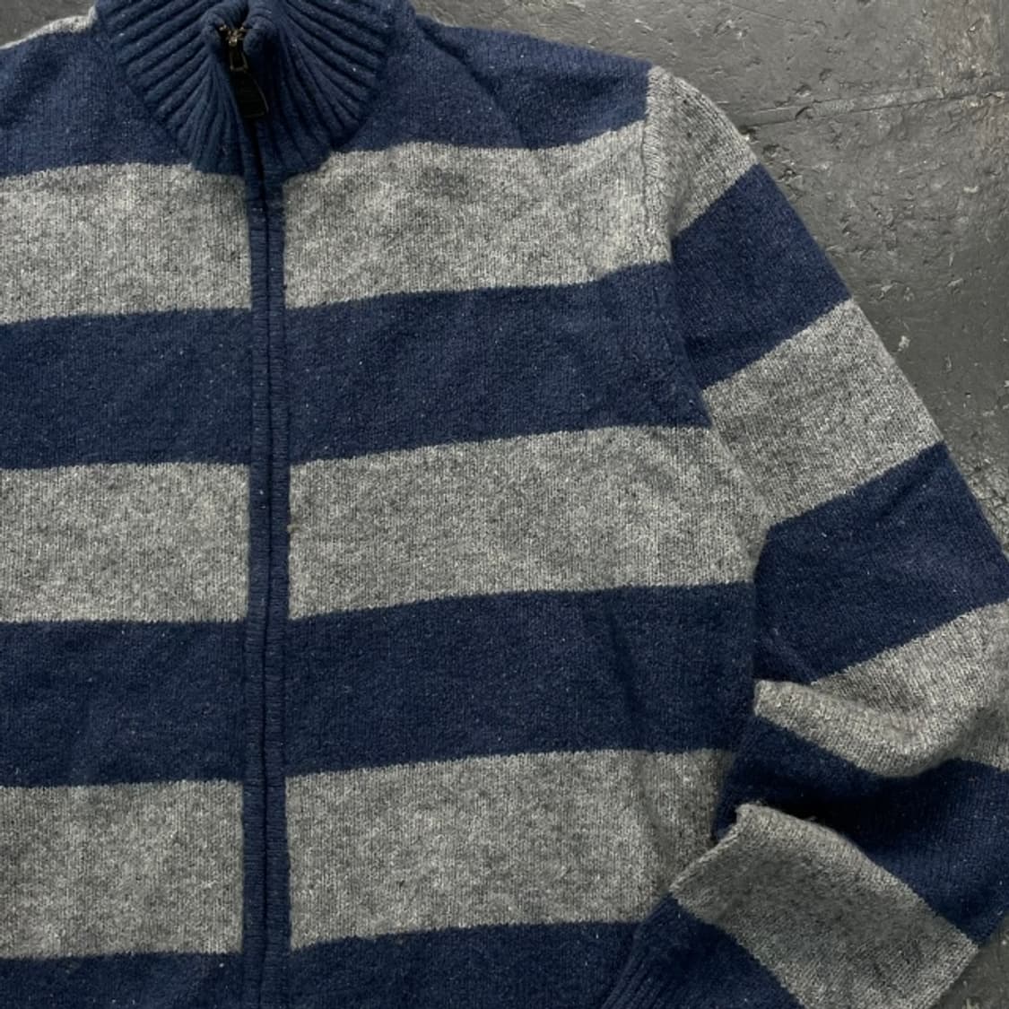 100 헨리코튼 니트집업  상품이미지2