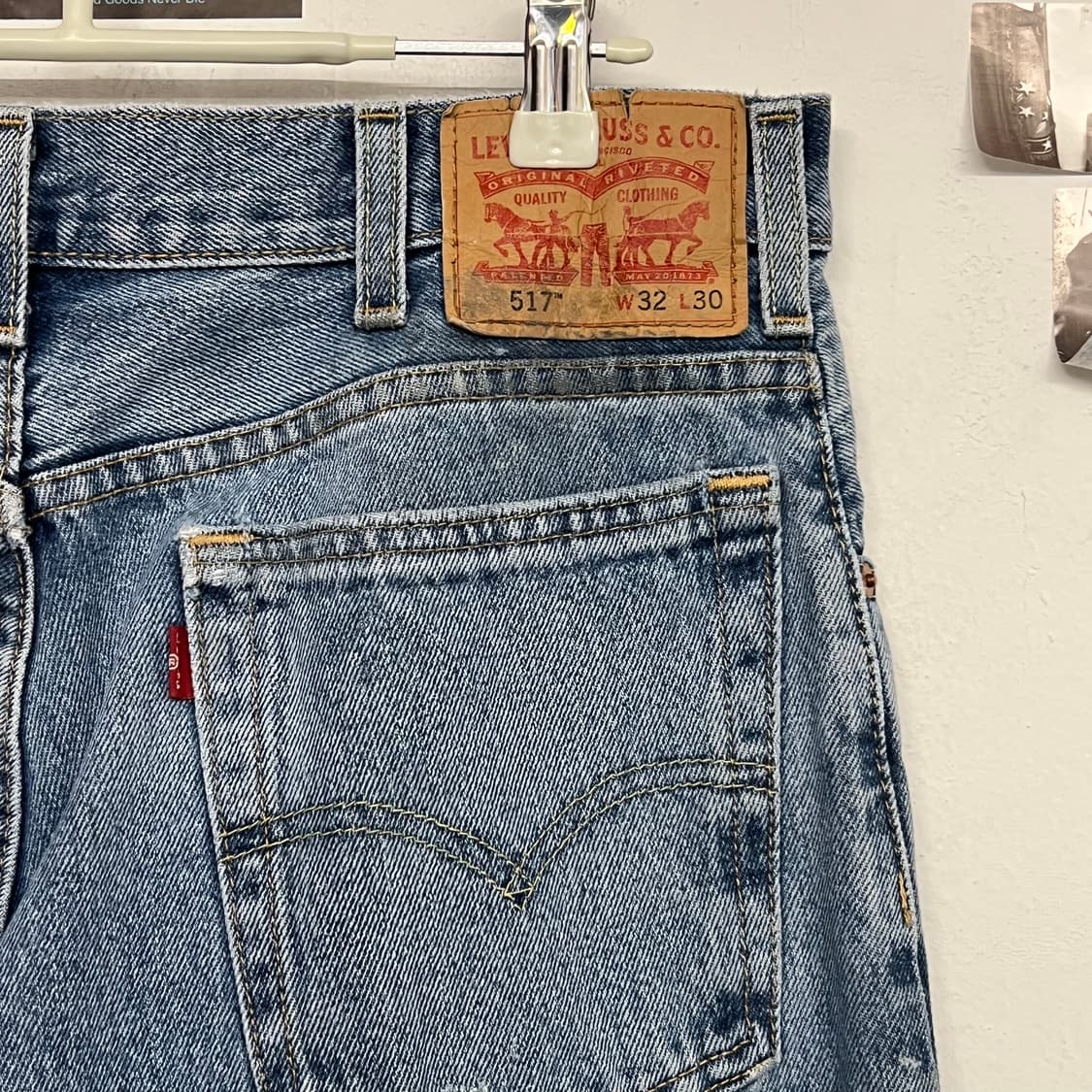10‘s 리바이스 517 중청 더티워싱 상품이미지5