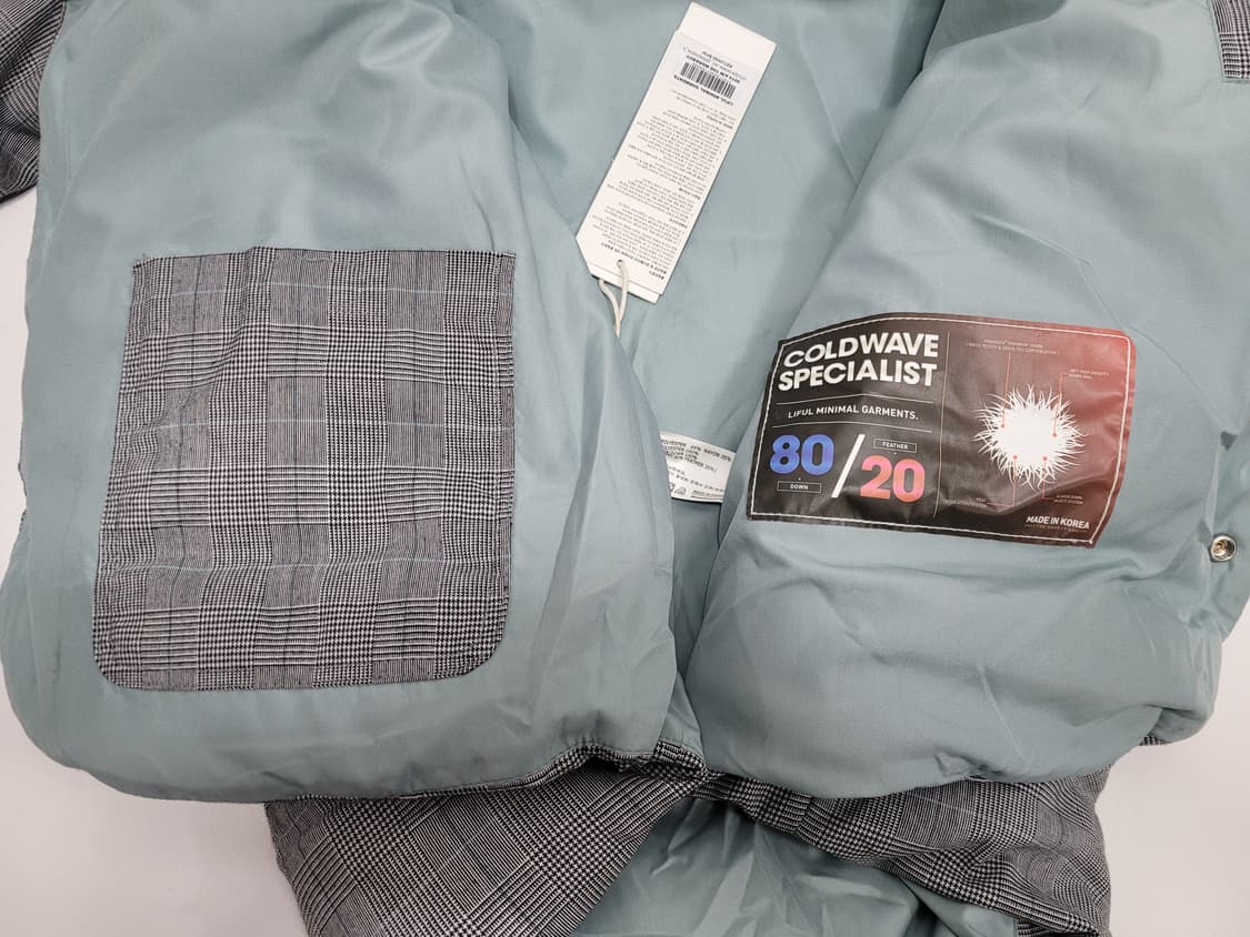 새상품) LIFUL 라이풀 필드 다운 패딩 점퍼 / 남 S 체크그레이 상품이미지8