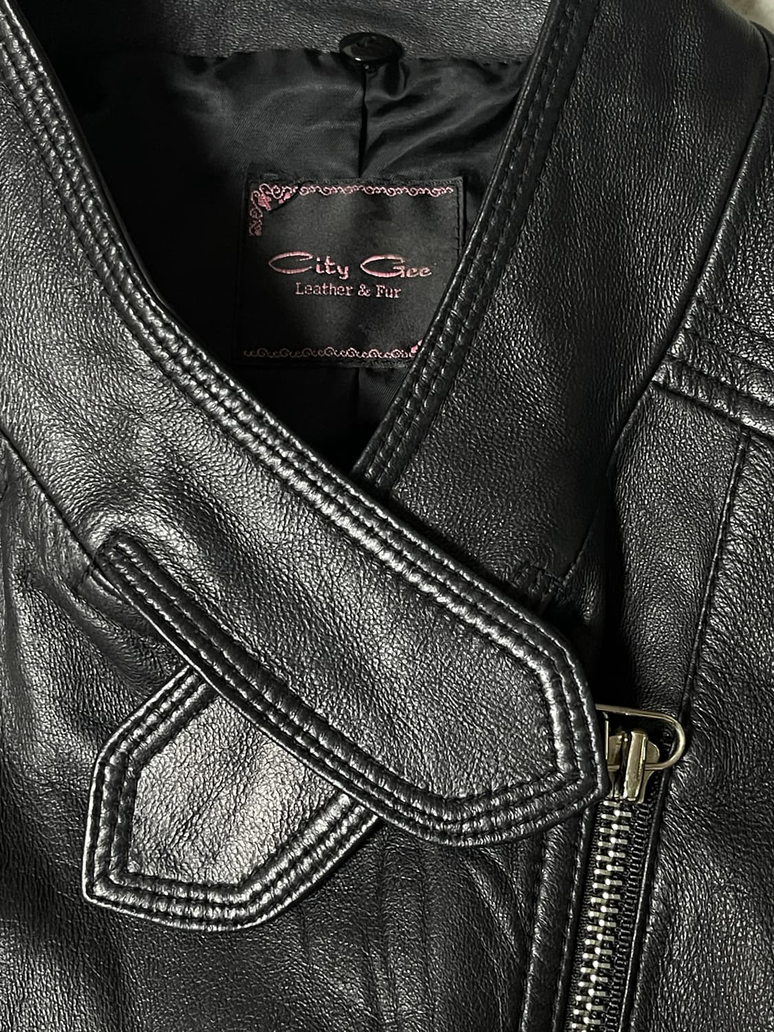 leather biker jacket 상품이미지5