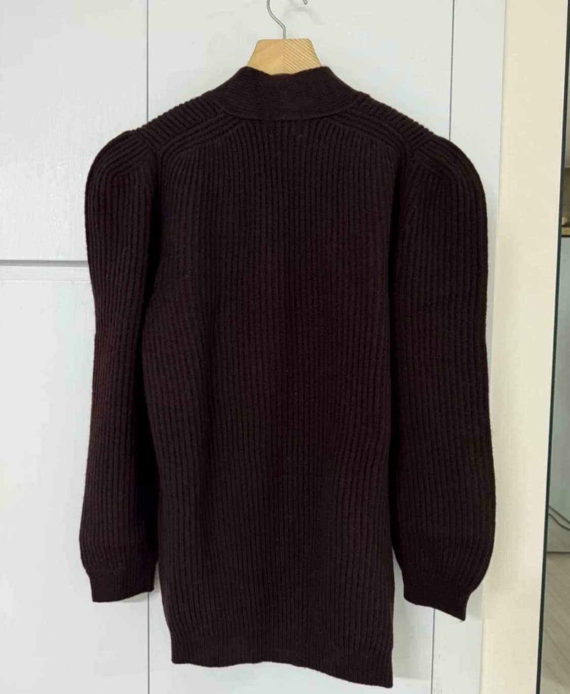 울 퍼프 포인트 가디건 상품이미지3