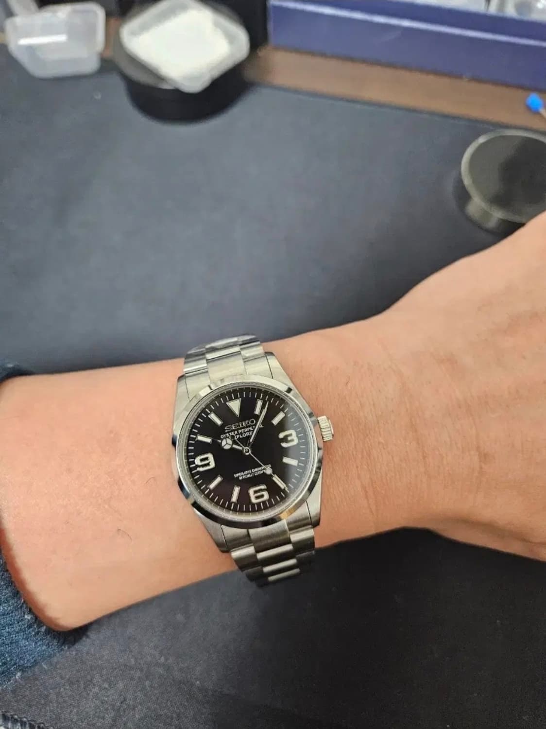 세이코 커스텀 오토매틱 익스플로러 36mm 오토매틱 상품이미지2