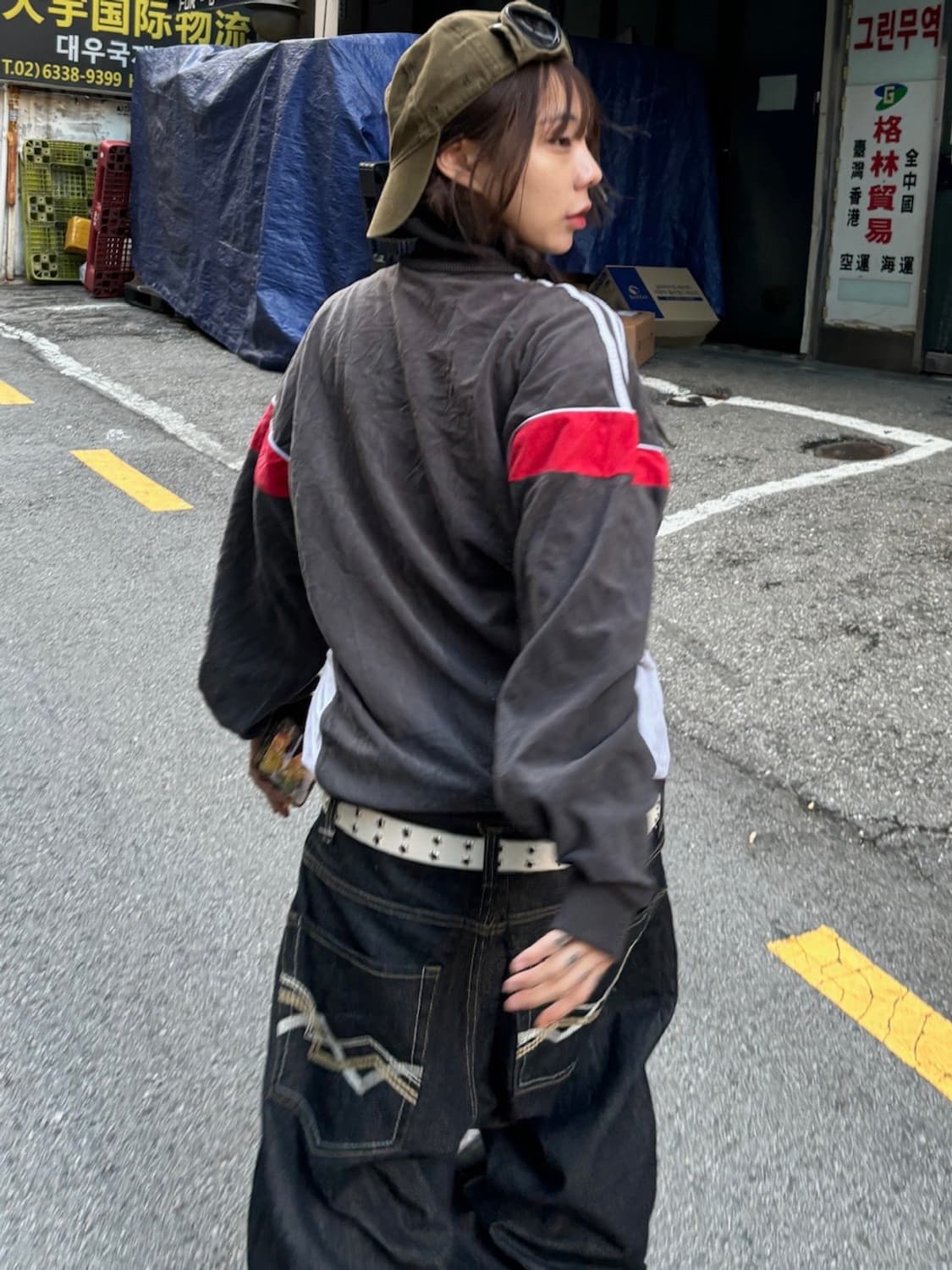 90s ADIDAS 올드스쿨 테리 져지 트랙탑 상품이미지3