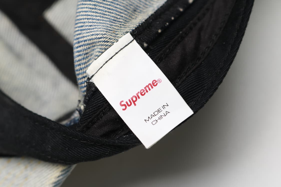 23ss 슈프림 더티 인디고 데님 캠프캡 모자 상품이미지7