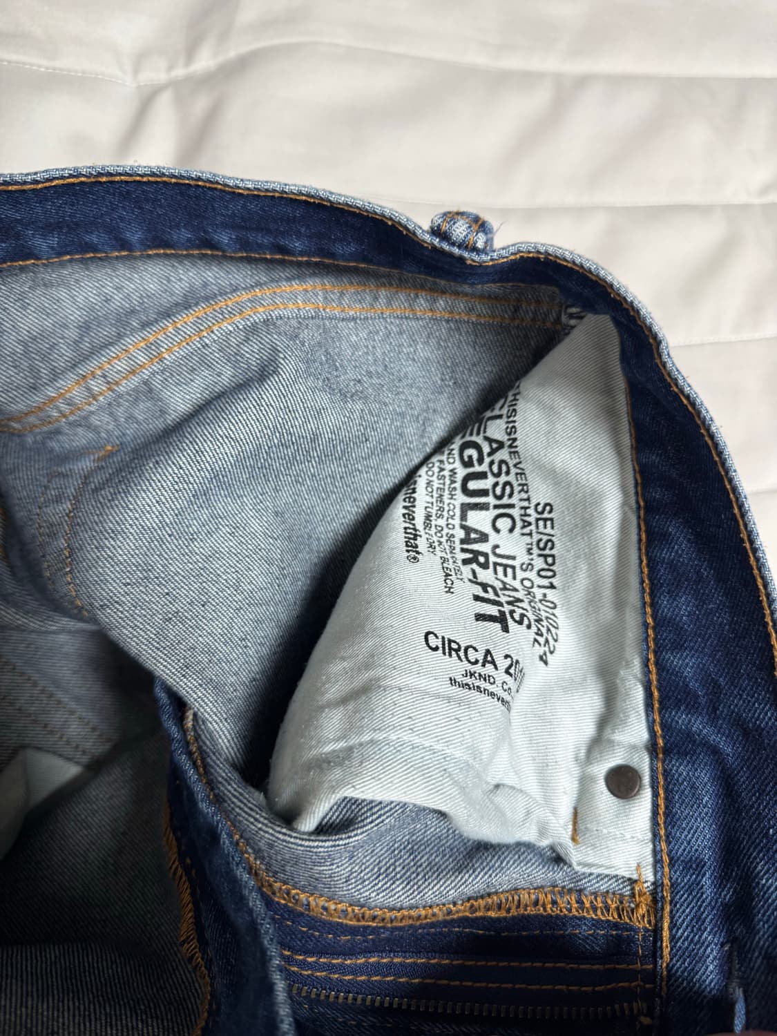 디스이즈네버댓 (FW23) Regular Jeans Blue 상품이미지3