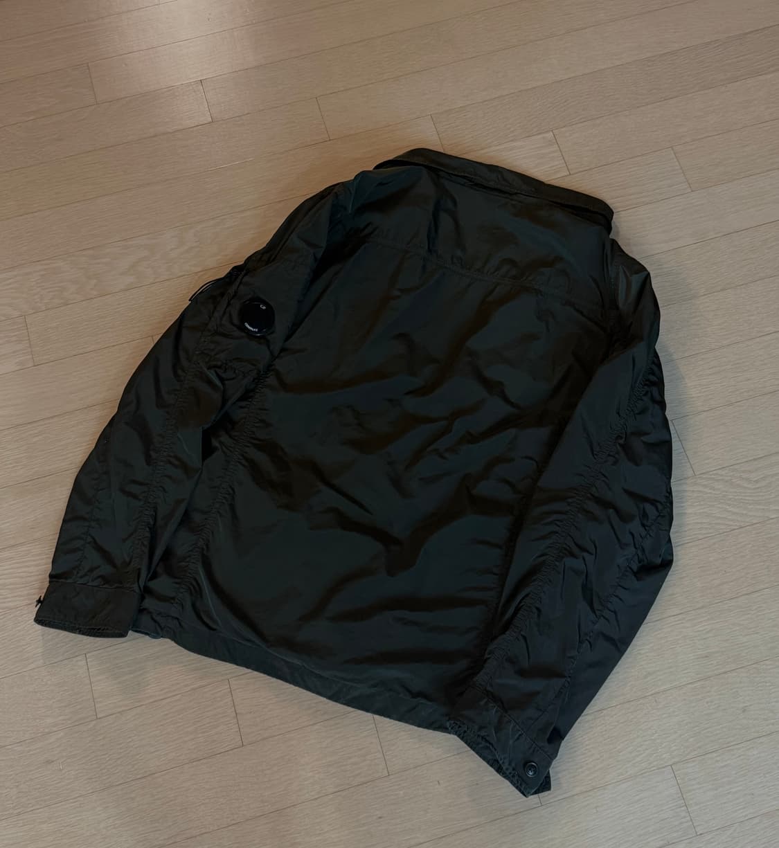 [L] CP컴퍼니 크롬 가먼트다이드 렌즈 셔츠 자켓 카키 상품이미지2