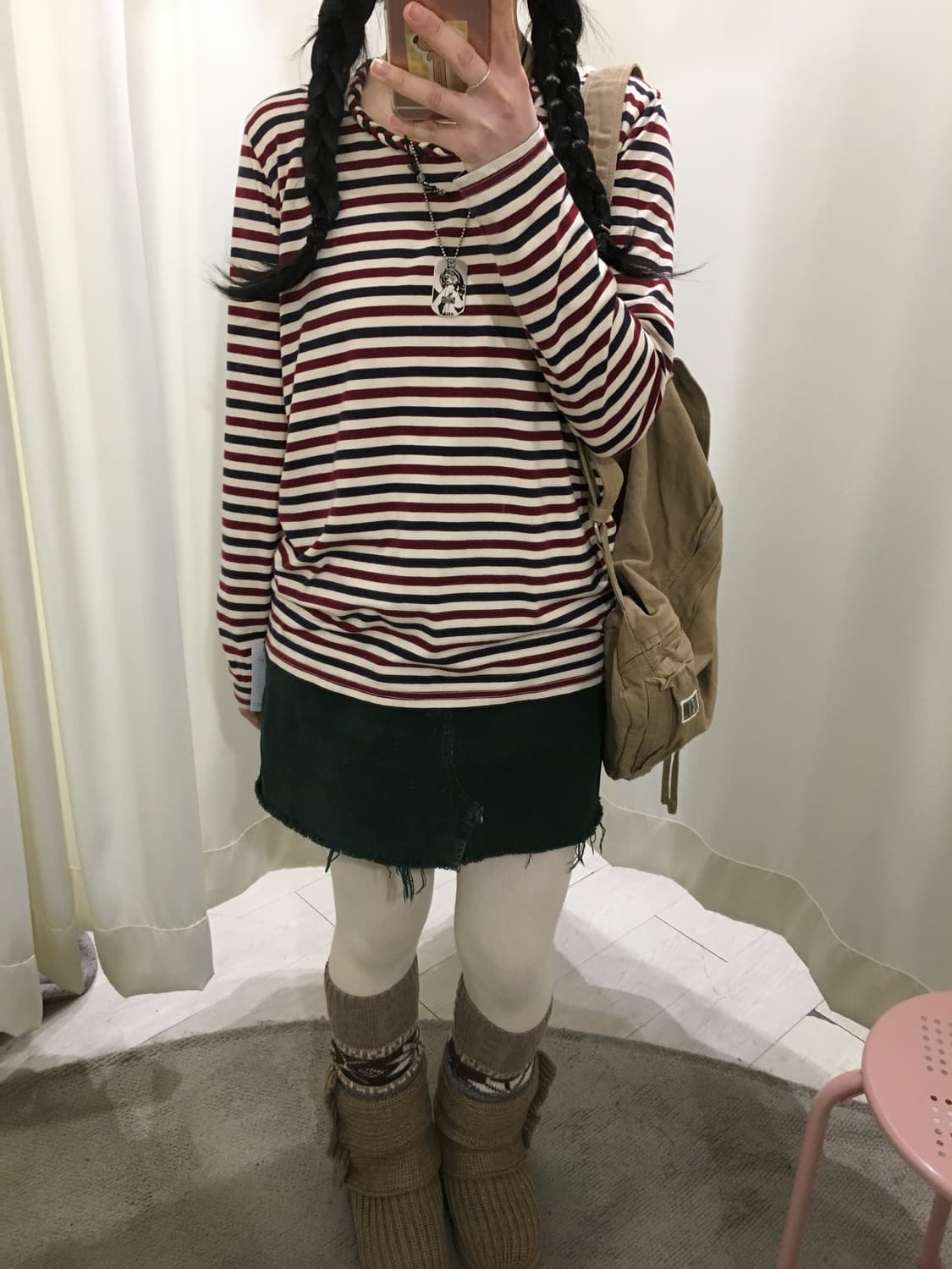 하트마켓 스트라이프 롱슬리브 상품이미지3