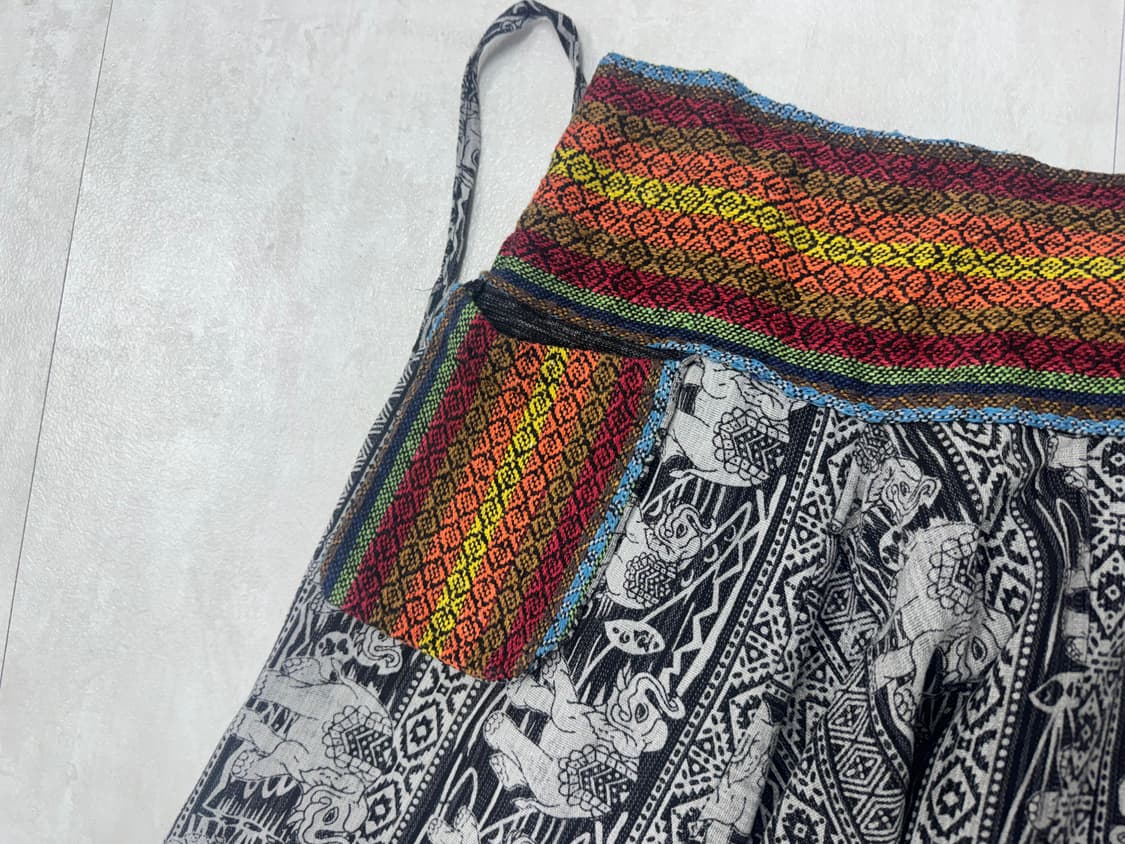 •에스닉 히피 코끼리 패턴 하렘팬츠 (포켓 디테일) 상품이미지7