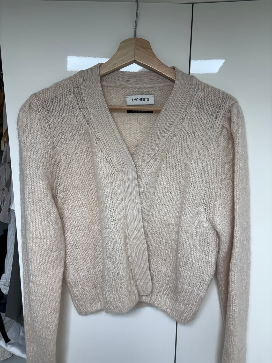 아모멘토 그랜마 가디건 아이보리 상품이미지1