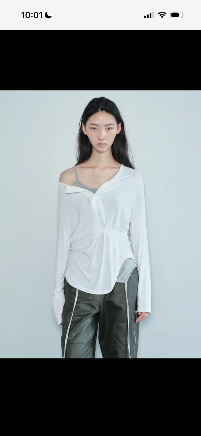 세릭 버튼 헨리넥 탑  상품이미지1