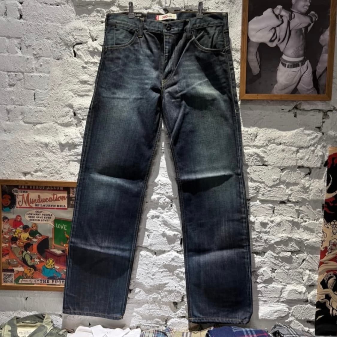 Levis 리바이스 503 루즈 핏 워시드 데님 상품이미지2
