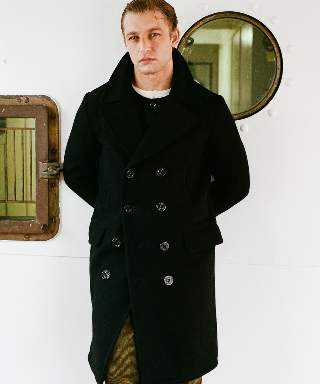 쇼트 714US 미해군 제독 롱 피코트 schott 아메카지워크웨어클래식 상품이미지2