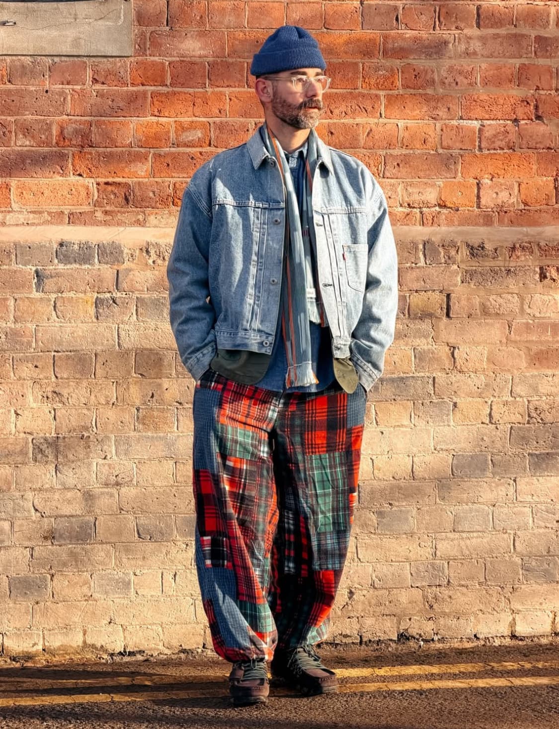 빔스 플러스 스키클럽 패치워크 팬츠 상품이미지4