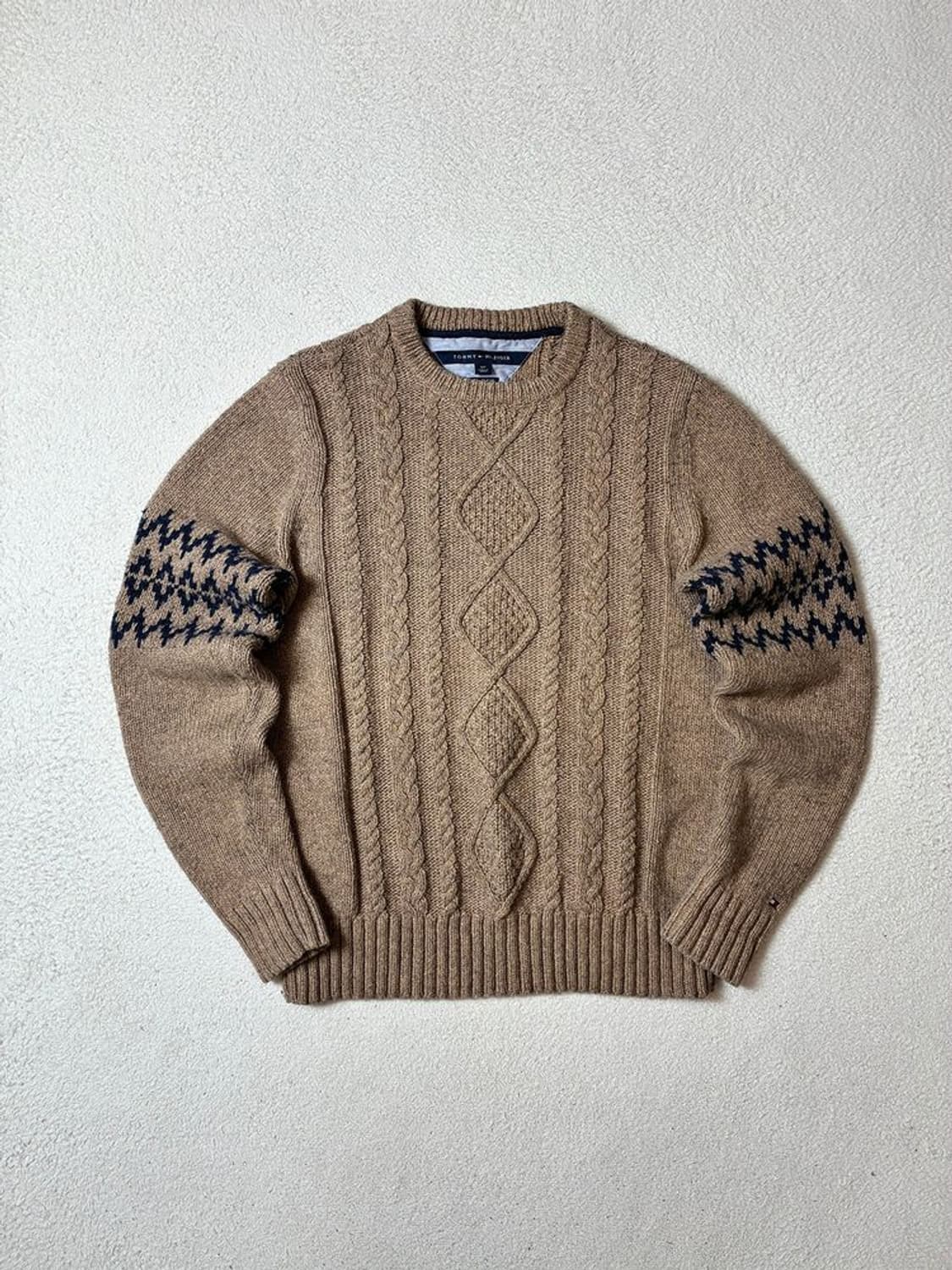 타미힐피거 00's 꽈배기 패턴 니트 PN7861 상품이미지1