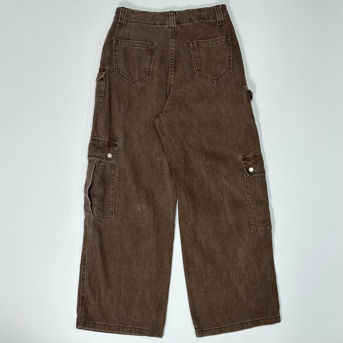 Brown pocket wide cargo pants 상품이미지5