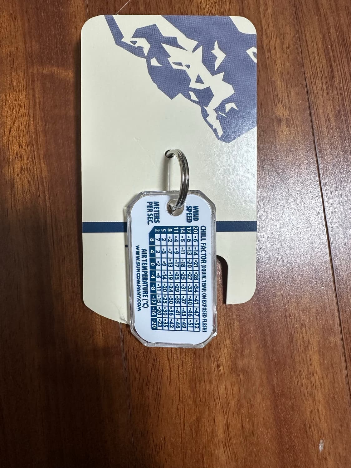 몽벨 베이지 온도계 키링 상품이미지2