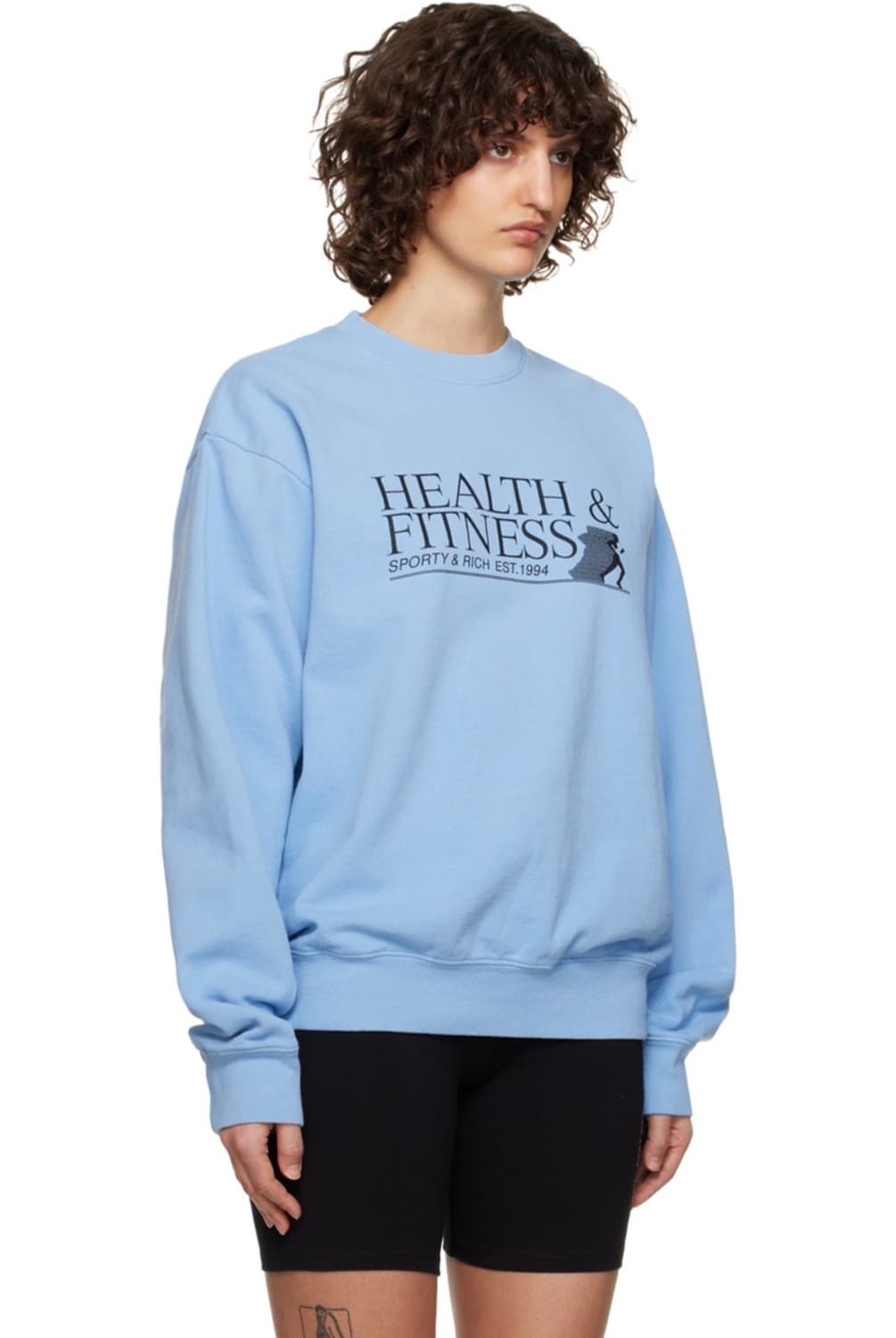 [3] 스포티앤리치 헬스 앤 피트니스 맨투맨 스카이블루 상품이미지2