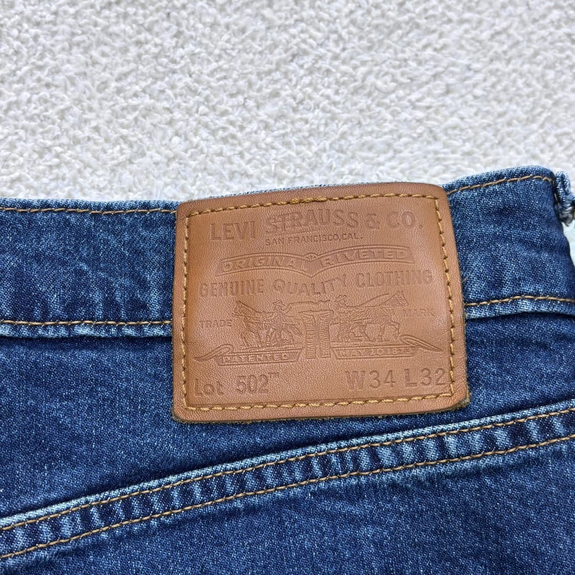 W34 리바이스 502 데님 팬츠 0326E 상품이미지5