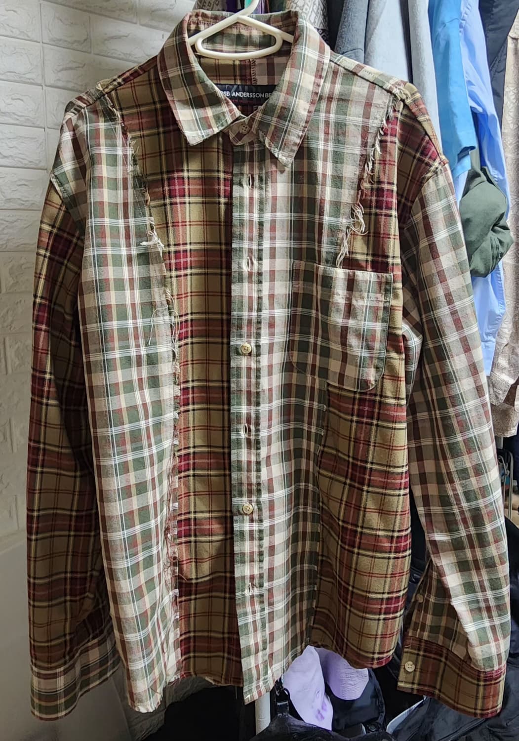 자라 x 엔더슨벨 체크셔츠 (M) 상품이미지1