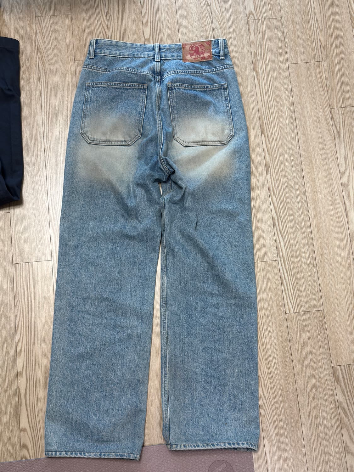 STU 브러쉬드 연청 데님 팬츠 S 상품이미지3