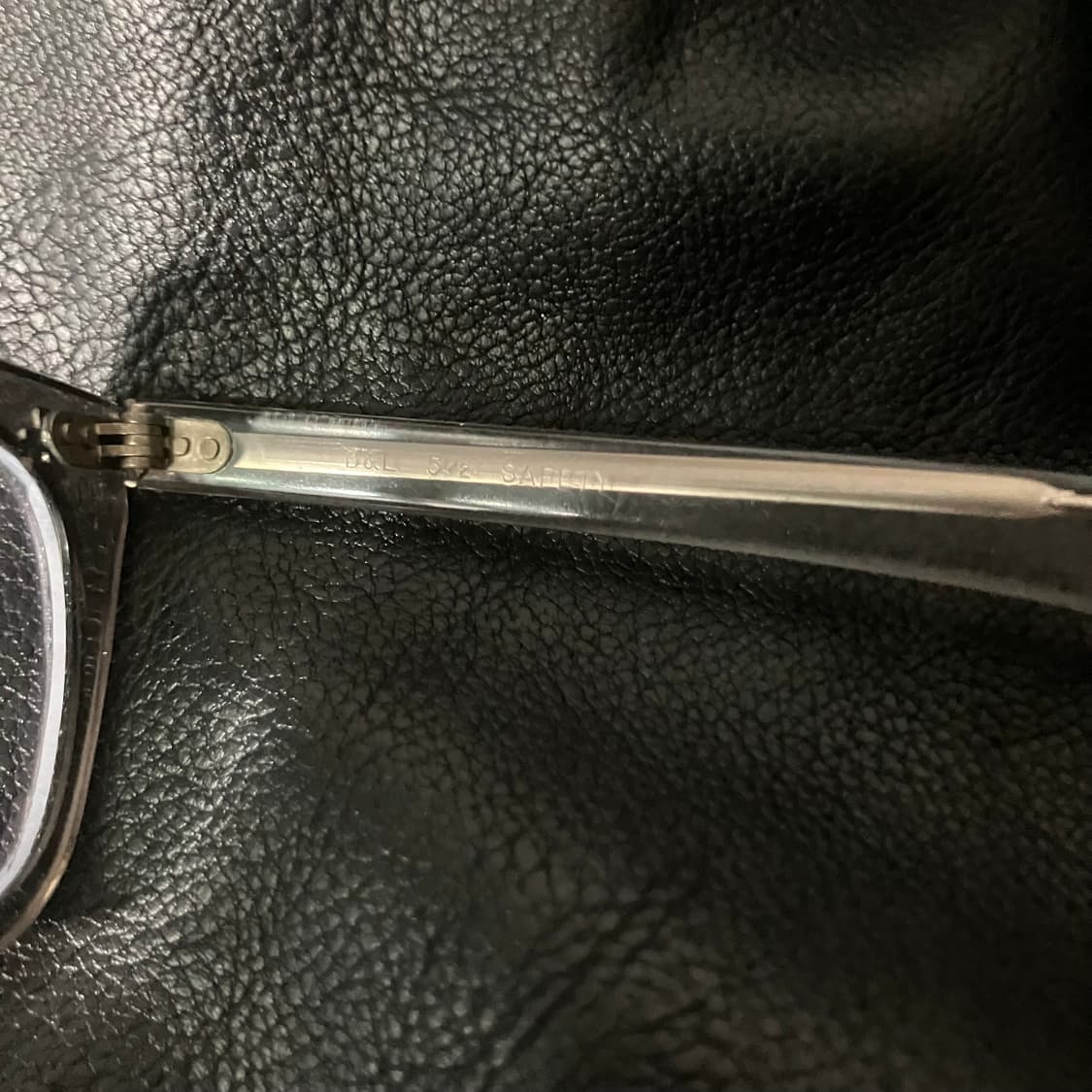 🇺🇸 50~60s 바슈롬 세이프티 안경 그레이 클리어 투톤 46-21 상품이미지4