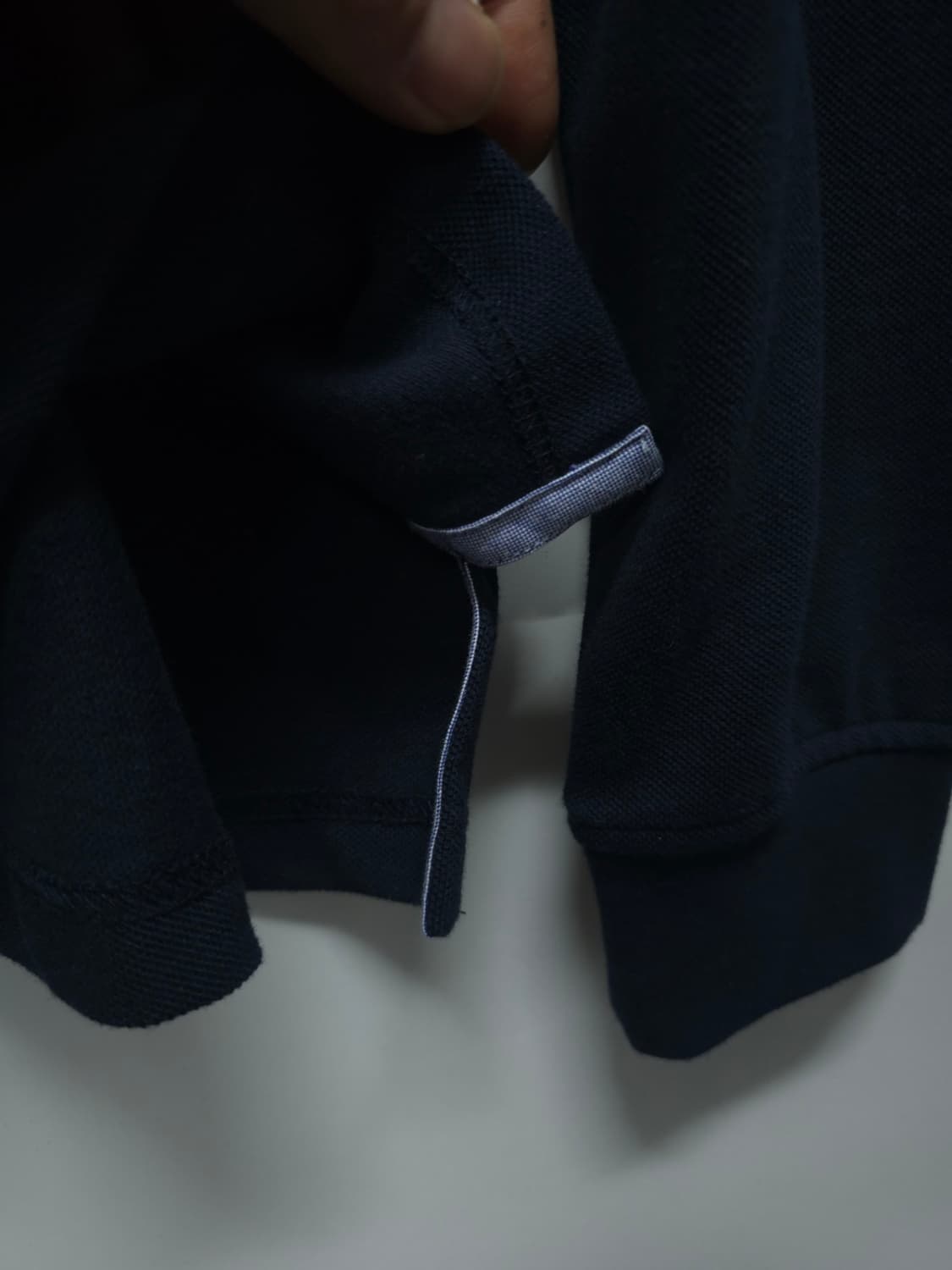 ​타미힐피거 네이비 옥스포드 배색 포인트 긴팔 카라티 (95) 상품이미지5