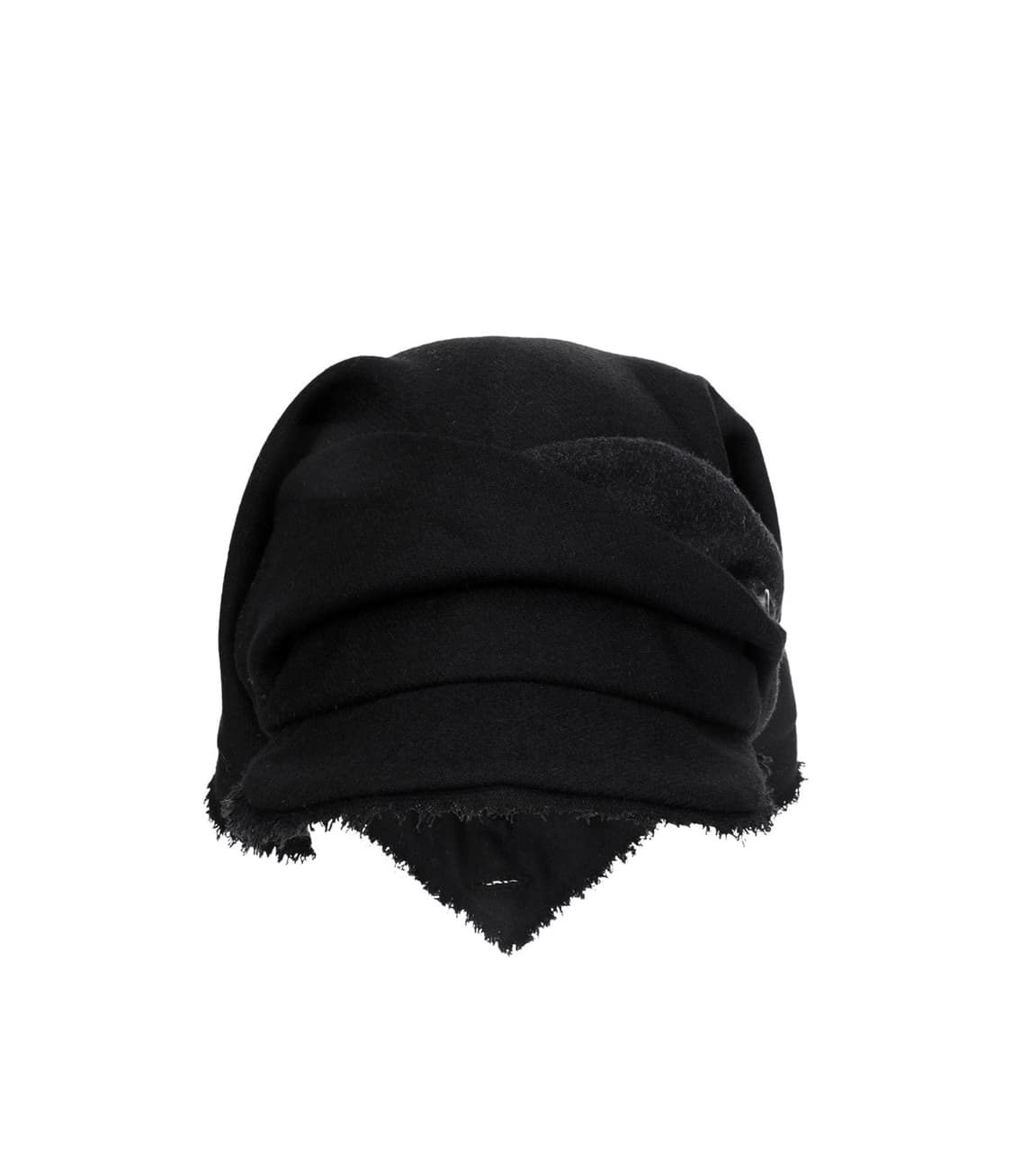 OJOS Scarf Veil Wool Cap / Black 상품이미지1