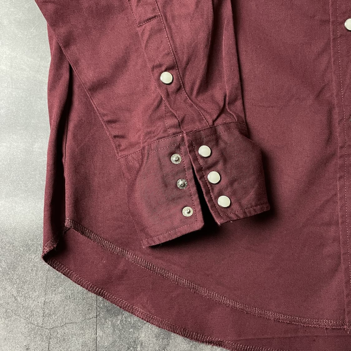 WRANGLER 랭글러 빈티지 와인 코튼 웨스턴셔츠 A00306 상품이미지4