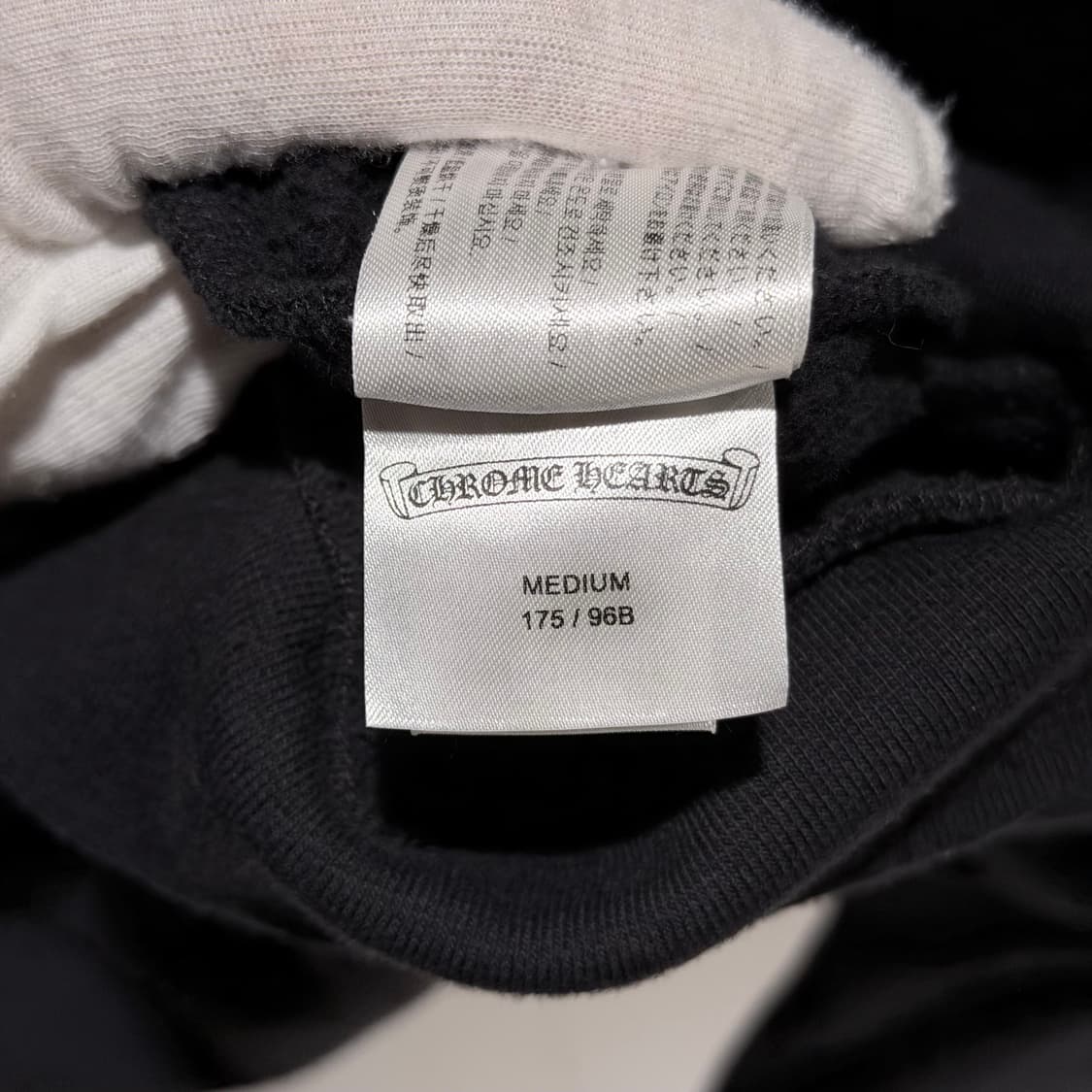 (A+/M) / 크롬하츠 1988 골드글리터 버티컬 로고 후드 상품이미지10