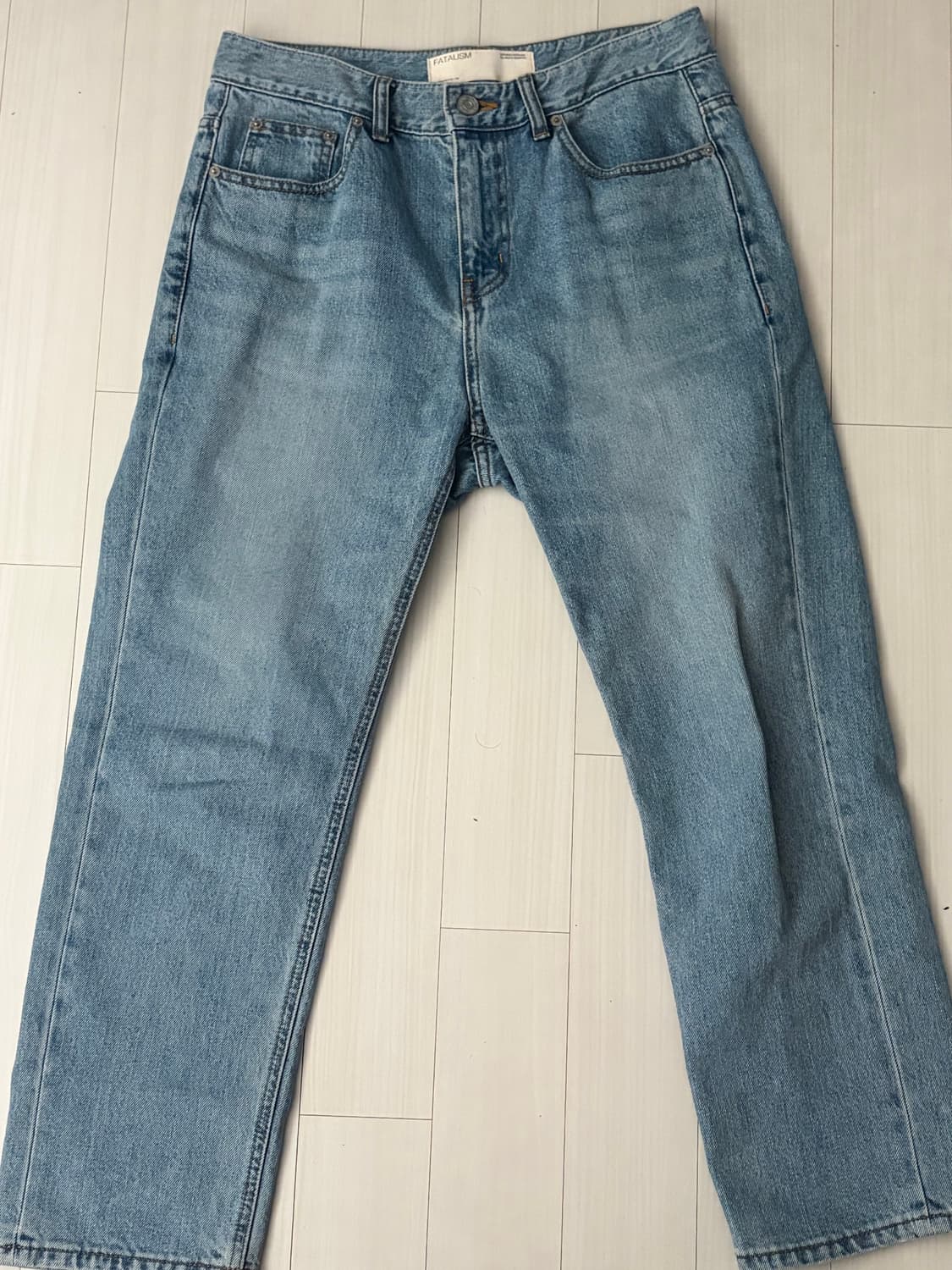 페이탈리즘 #0220 스트레이트 크롭진 상품이미지3