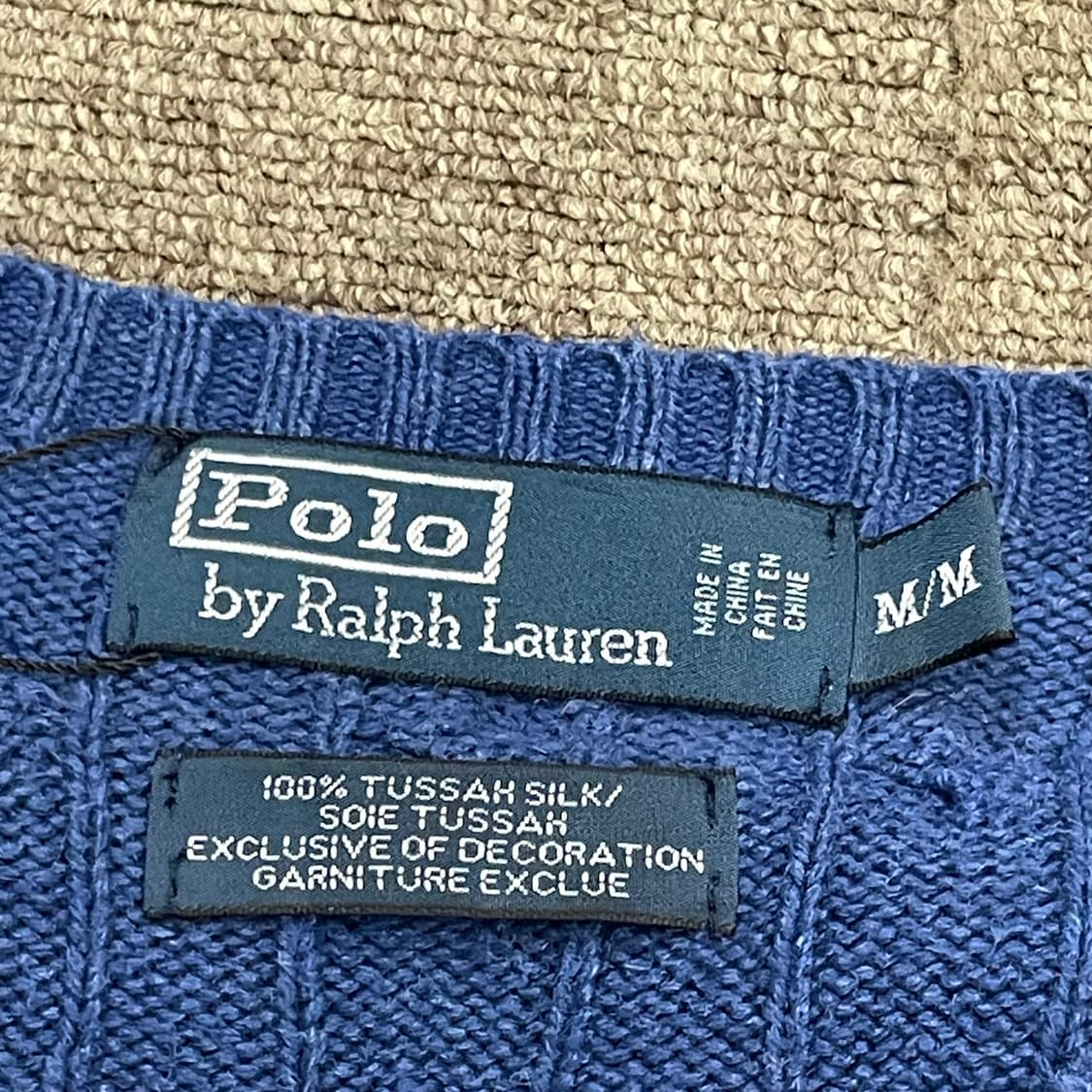 (M) POLO 폴로 랄프로렌 케이블 브이넥 니트 상품이미지7