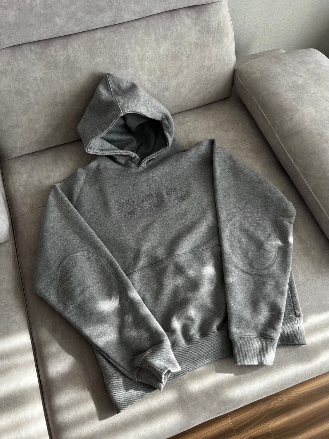 999휴머니티 EVD 후드티 멜란지 그레이 상품이미지3