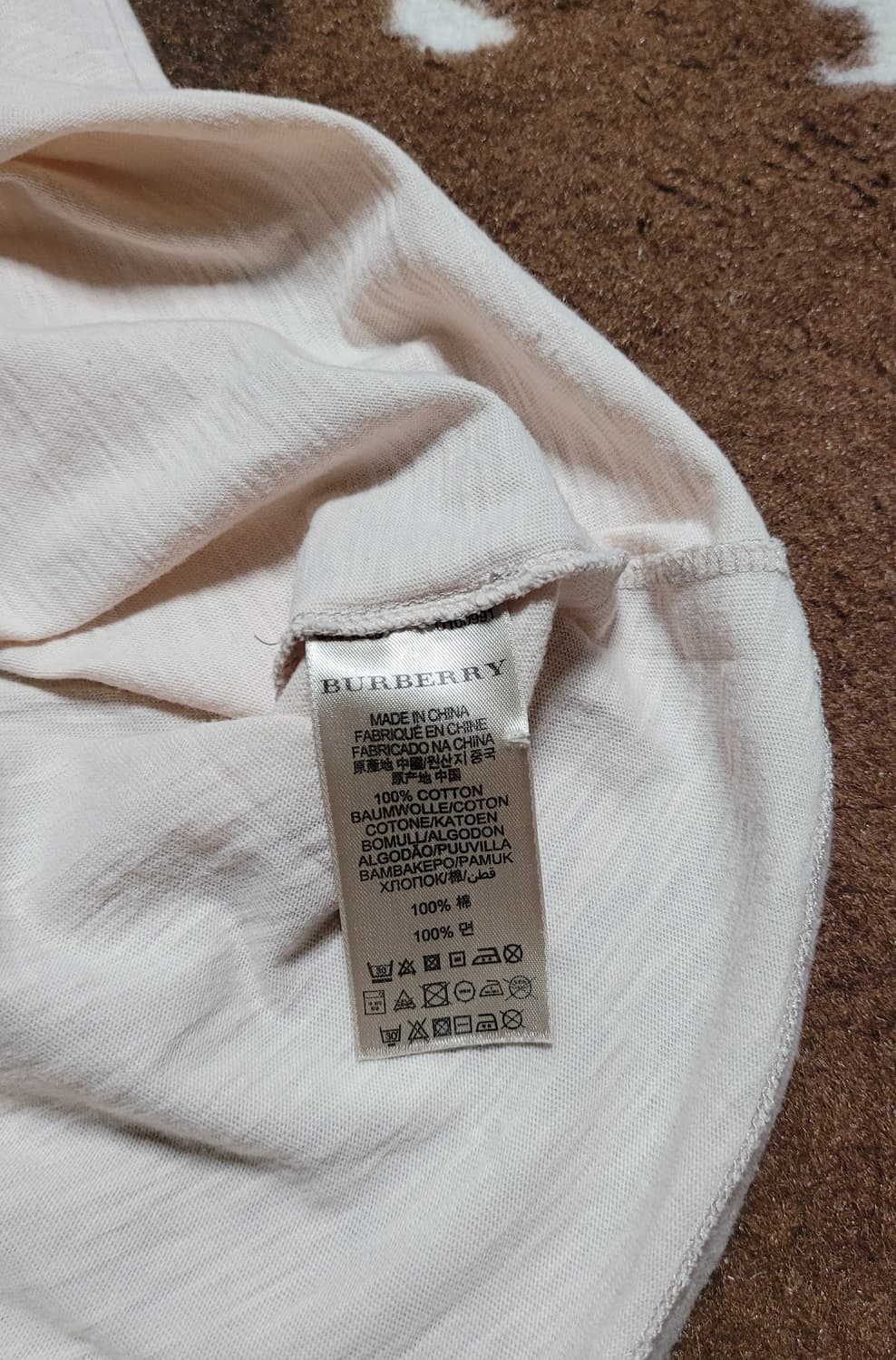 BURBERRY 남성용 반팔티(L) 상품이미지7