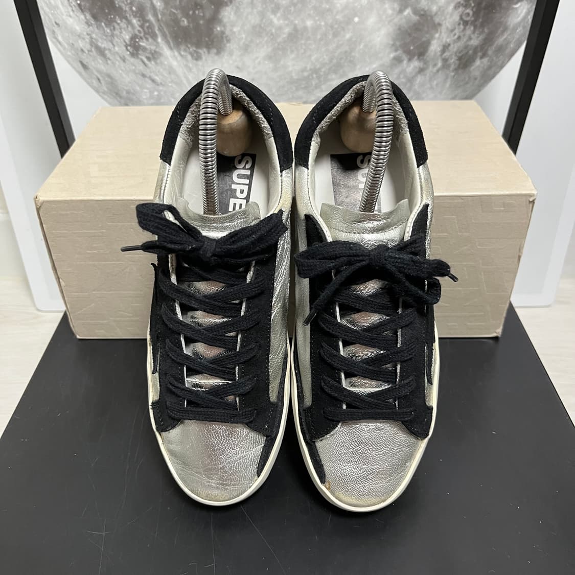 정품 35) 골든구스 실버 블랙 스니커즈 225~230 상품이미지3