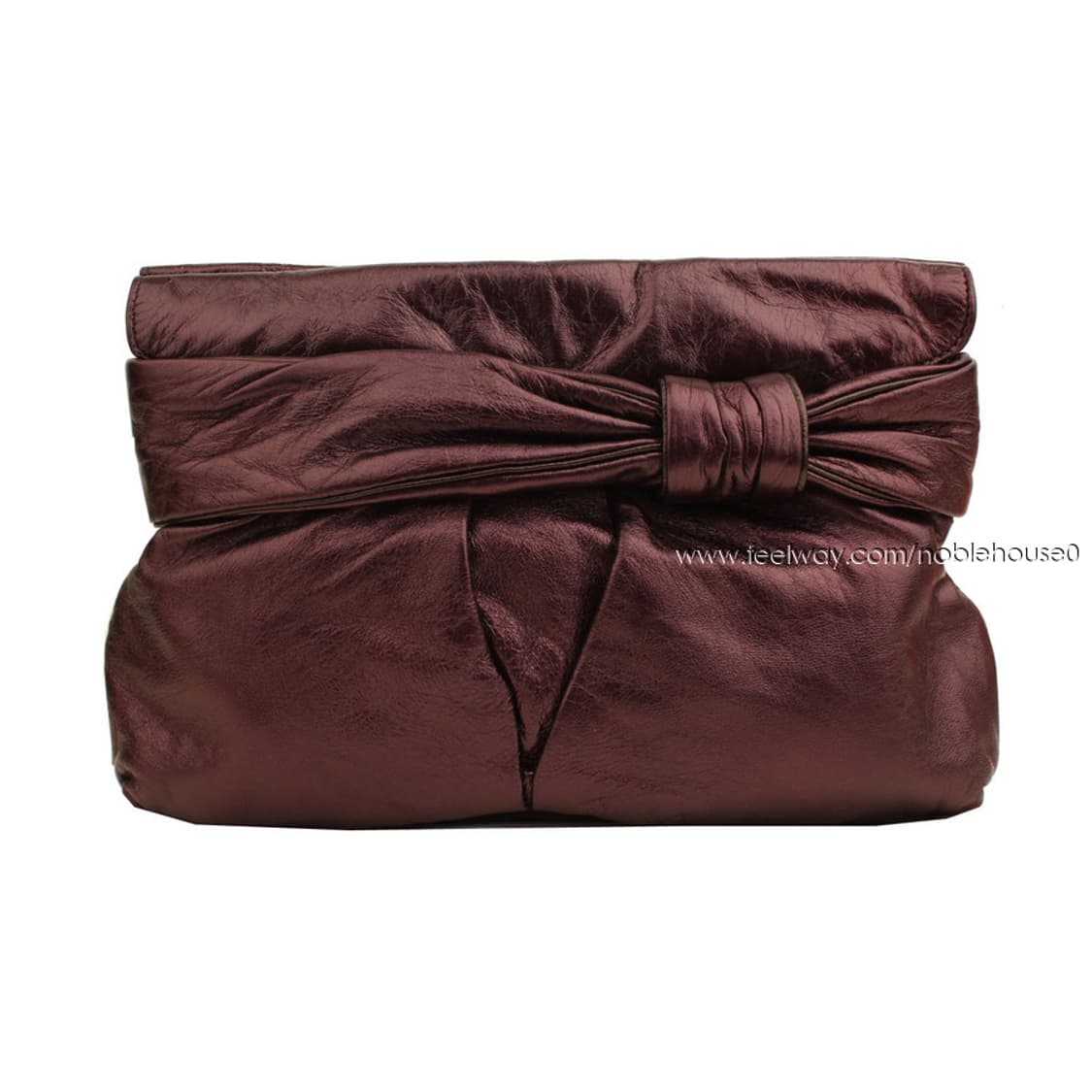 쿠바 메탈릭퍼플 핸드메이드 클러치백 상품이미지1