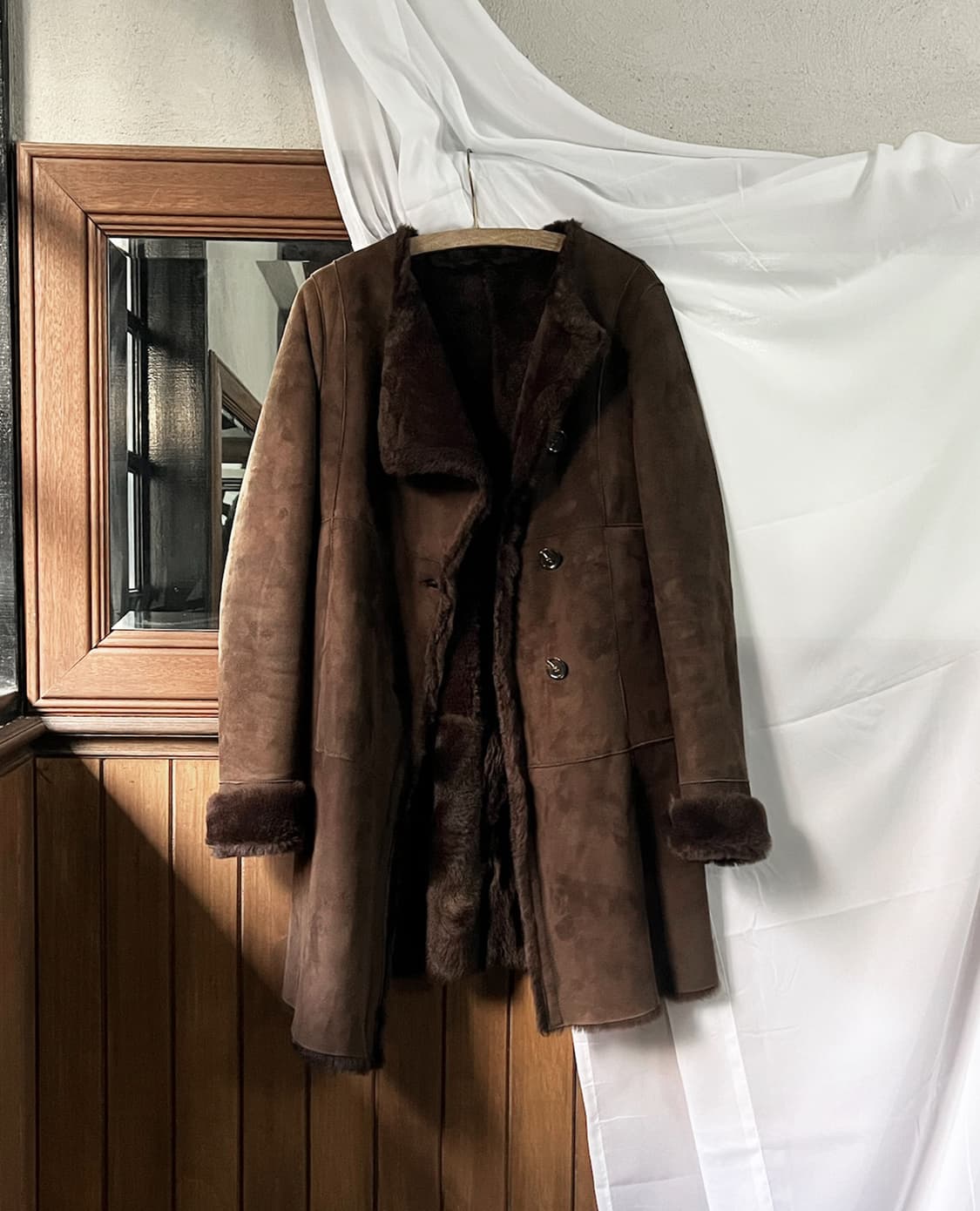 SPICK AND SPAN NOBLE brown suede coat 상품이미지7