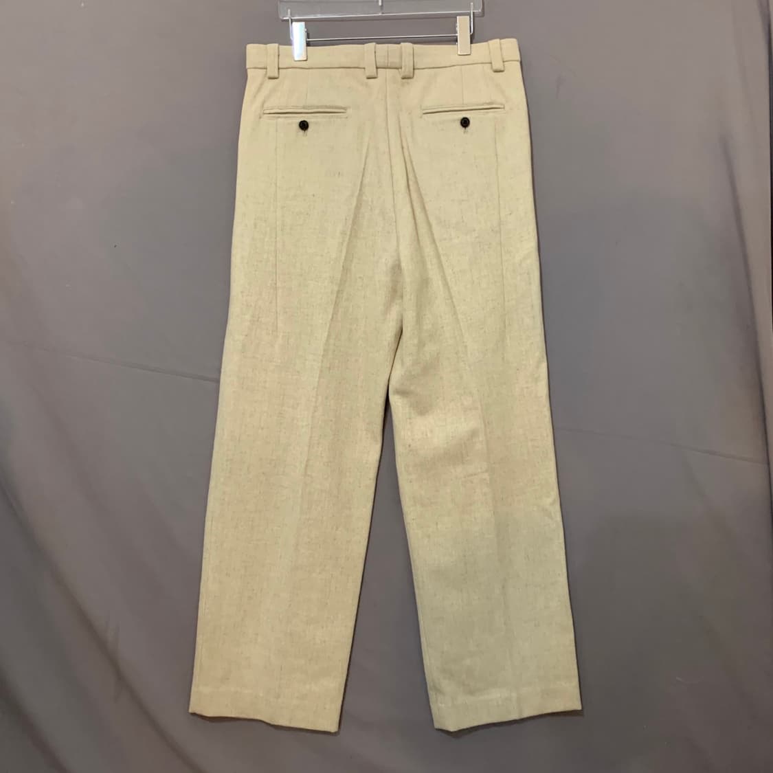 L STU 투턱 모직 울 슬랙스 팬츠 상품이미지3