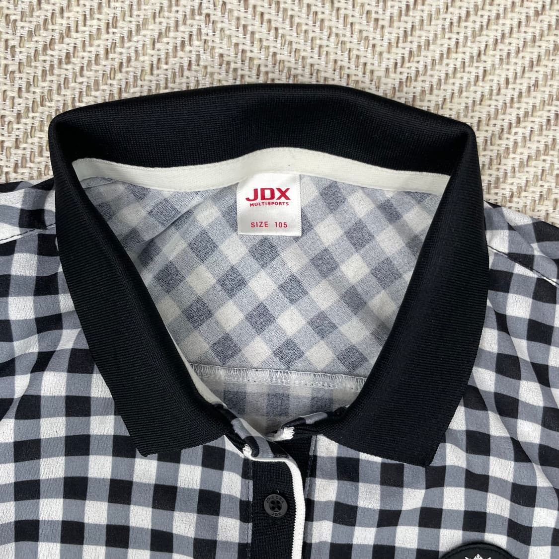 JDX 여성 체크 민소매 골프웨어 105 상품이미지3
