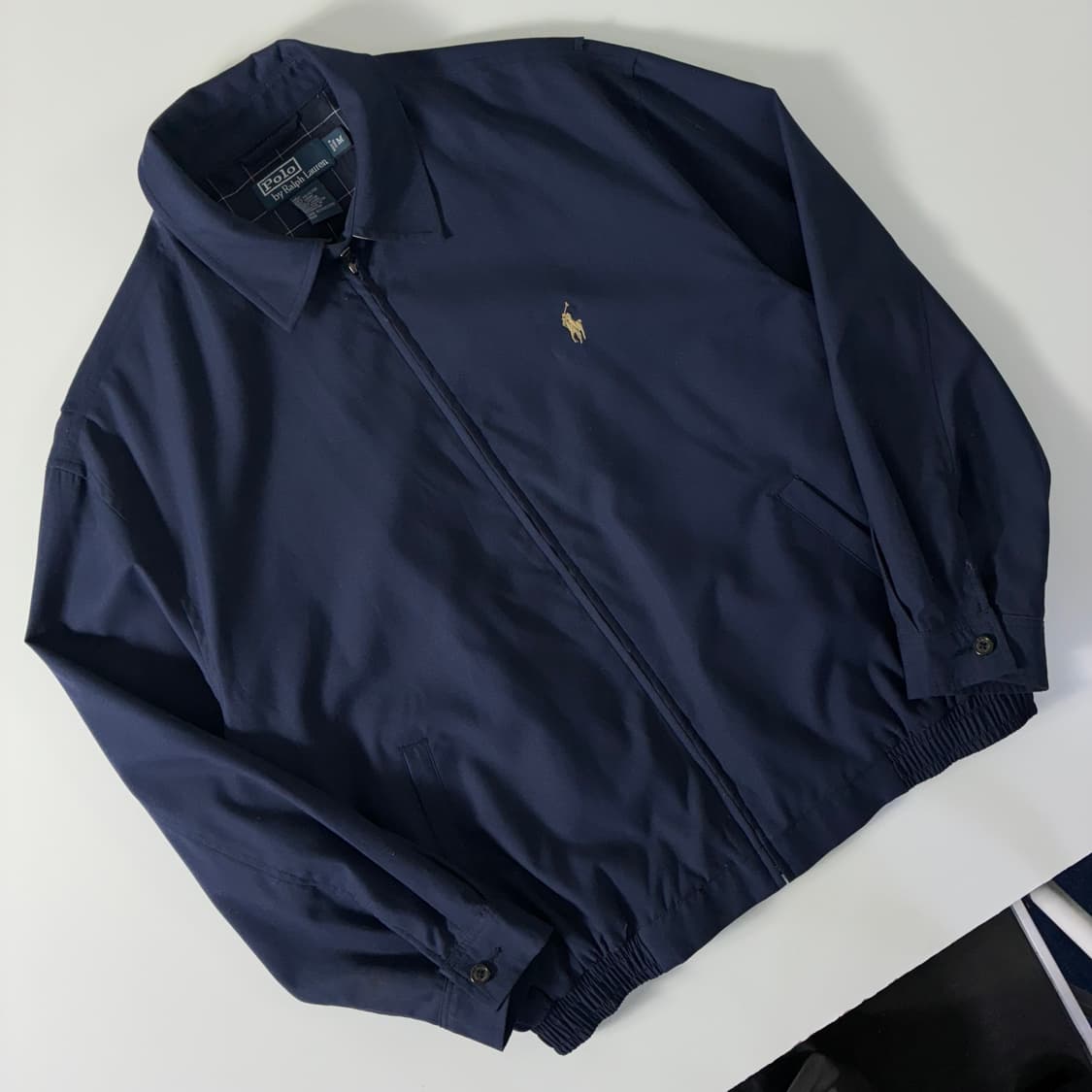 Polo 폴로 랄프로렌 네이비 안감체크 폴리쉘 자켓 상품이미지3