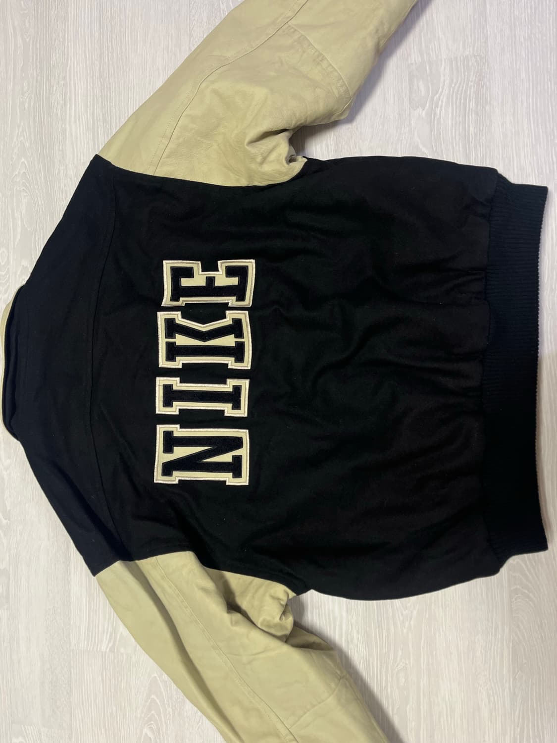 나이키 빅로고 소가죽점퍼 M(XL) 상품이미지1