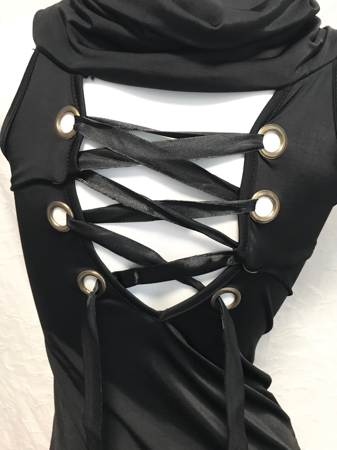 빈티지 갸루 드레이프 코르셋 홀터 원피스 상품이미지3