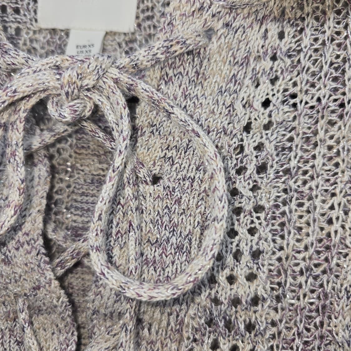 레이스업 크로셰 니트 스웨터 상품이미지5