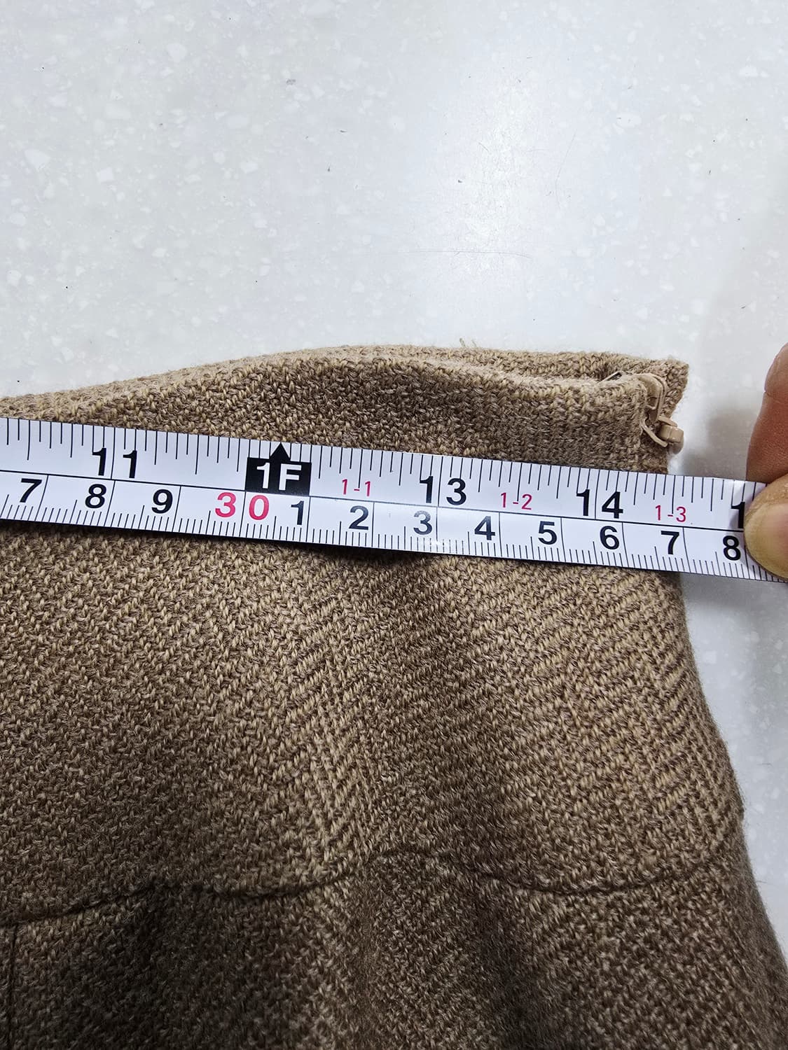 신장경 베이지 A라인 미디 스커트 상품이미지7