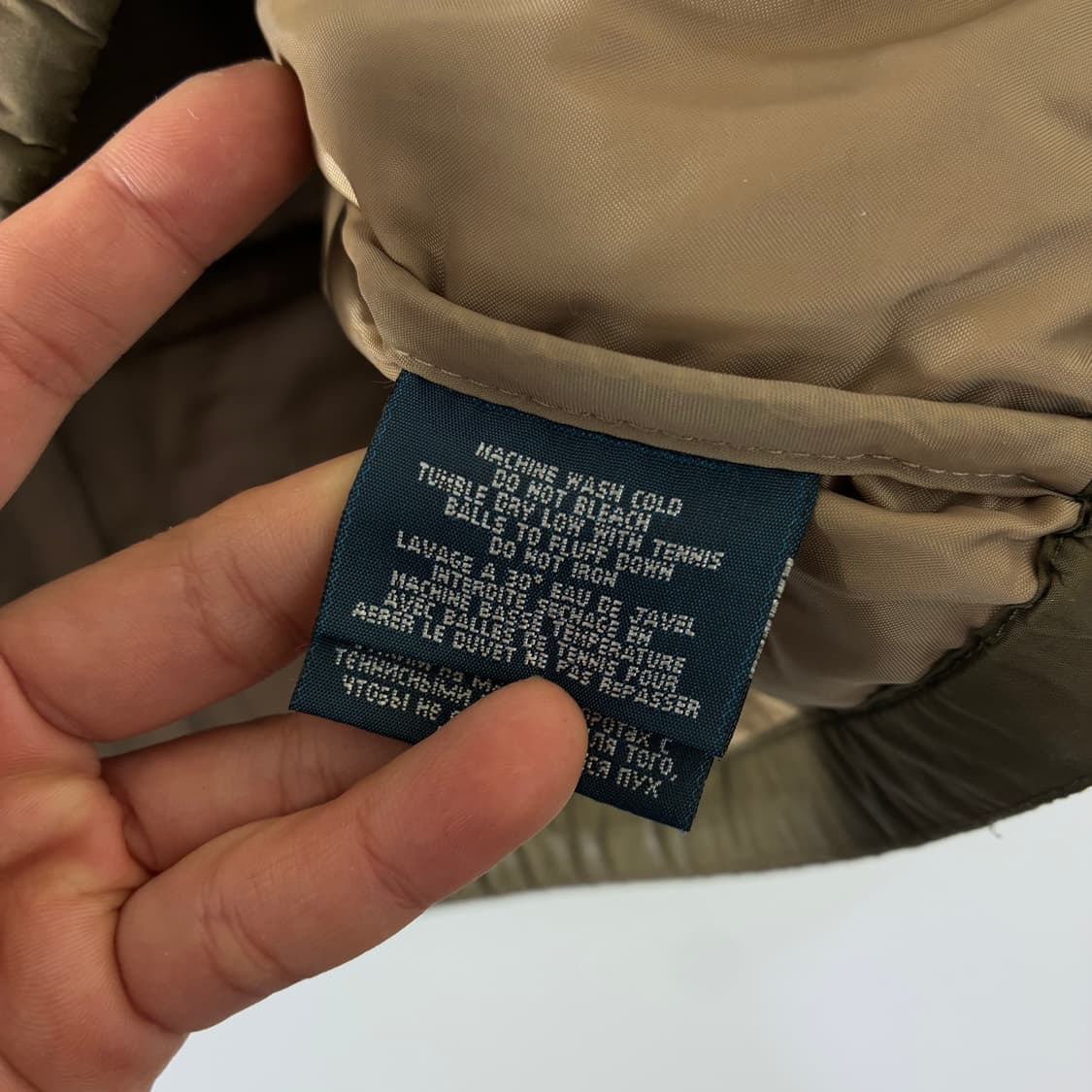 Polo  폴로 랄프로렌 자수 카키브라운 후드 푸퍼 패딩 자켓 상품이미지6