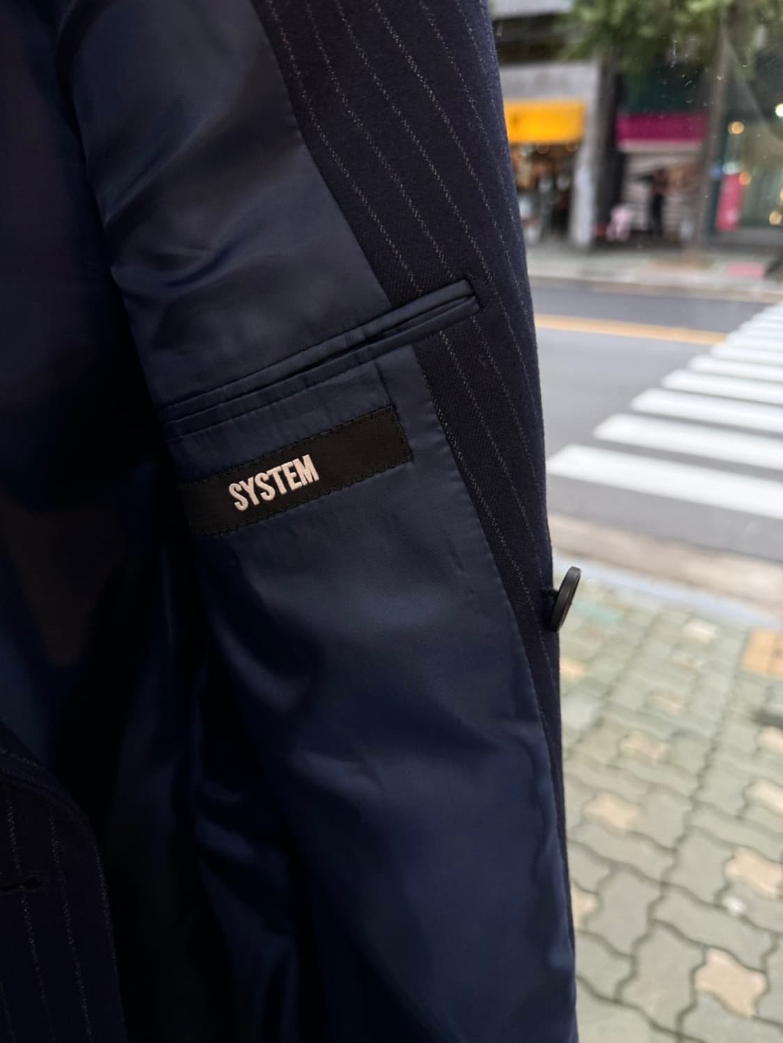 100/ 시스템옴므 금장버튼 더블 블레이저 자켓 상품이미지7