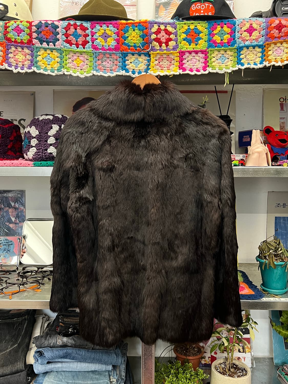 80s Vintage Japanese Rabbit Fur Jacket  상품이미지2